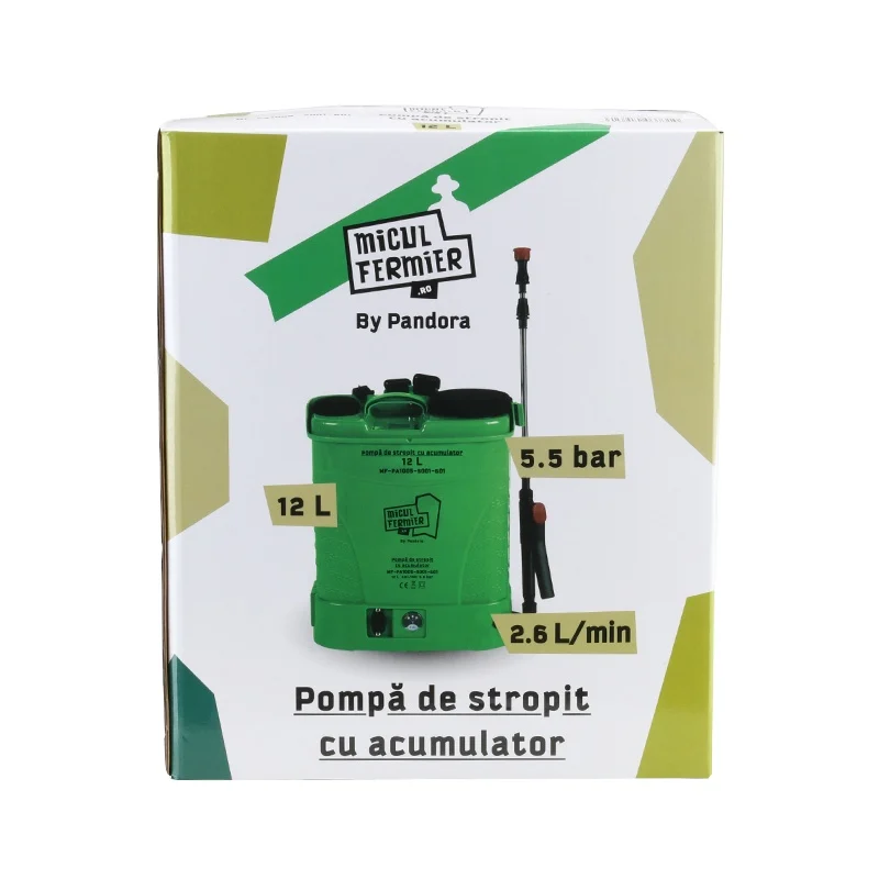 Pompă de stropit cu acumulator 12L – MF Pandora MF-PA1005-S001-G01 5.5 bar Pompă de stropit cu acumulator 12L – MF Pandora MF-PA1005-S001-G01 5.5 bar