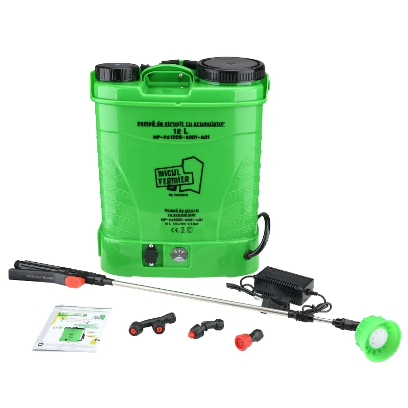 Pompă de stropit cu acumulator 12L – MF Pandora MF-PA1005-S001-G01 pachet complet Pompă de stropit cu acumulator 12L – MF Pandora MF-PA1005-S001-G01 pachet complet
